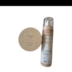 Bath & Body Works Vanilla Café Body Butter and Spray Set - Cream